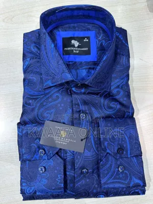 Presidential Shirt Premium High-Quality Paisley-Print Shirt