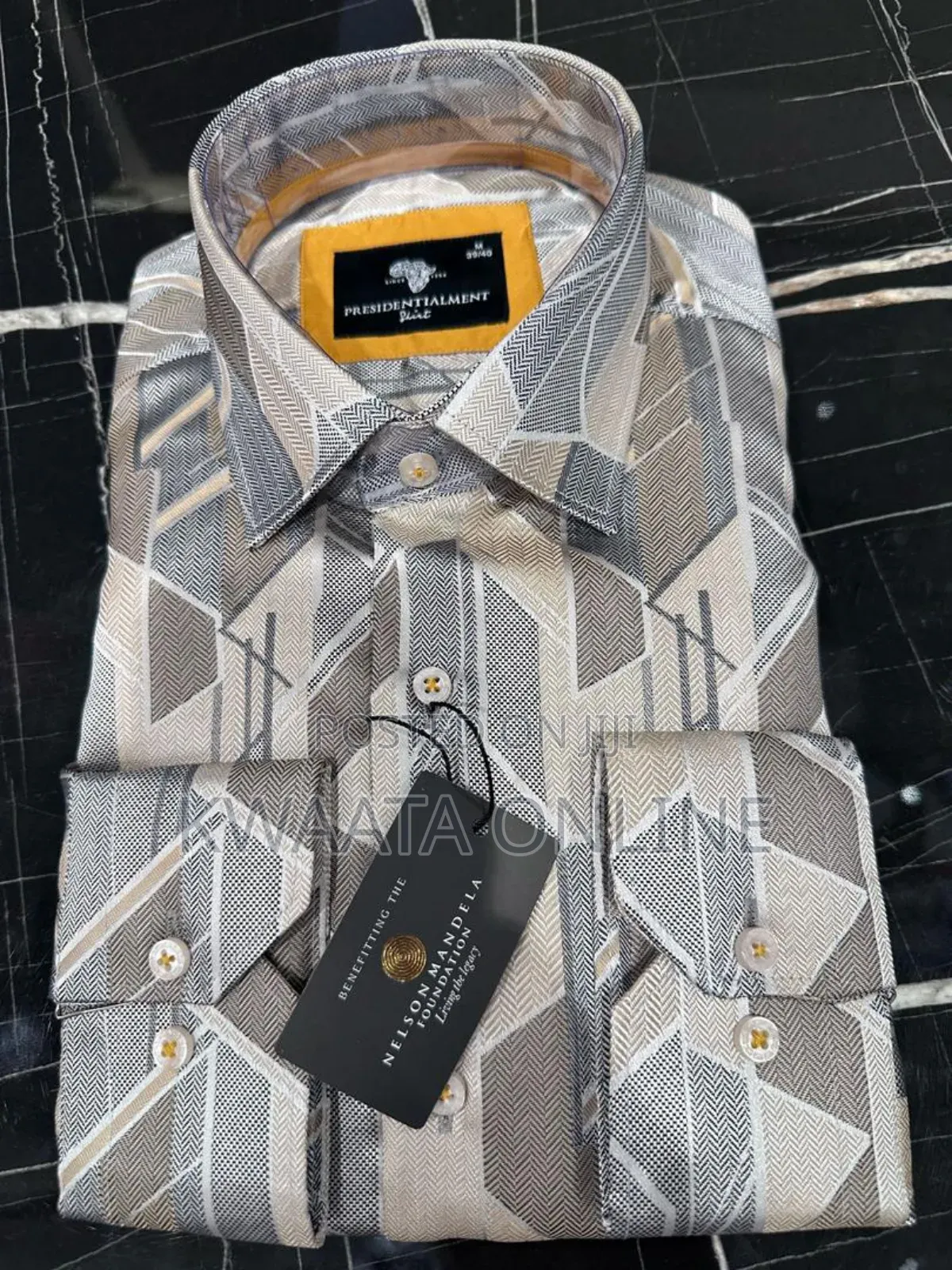 Presidential Shirt Premium High-Quality Paisley-Print Shirt