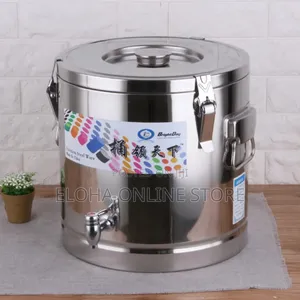 Photo - 35litres Stainless Steel Thermal Insulation Sealed Bucket