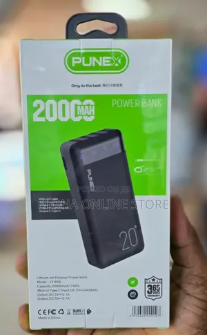 Punex 20000mah Digital Fast Charging Power Bank