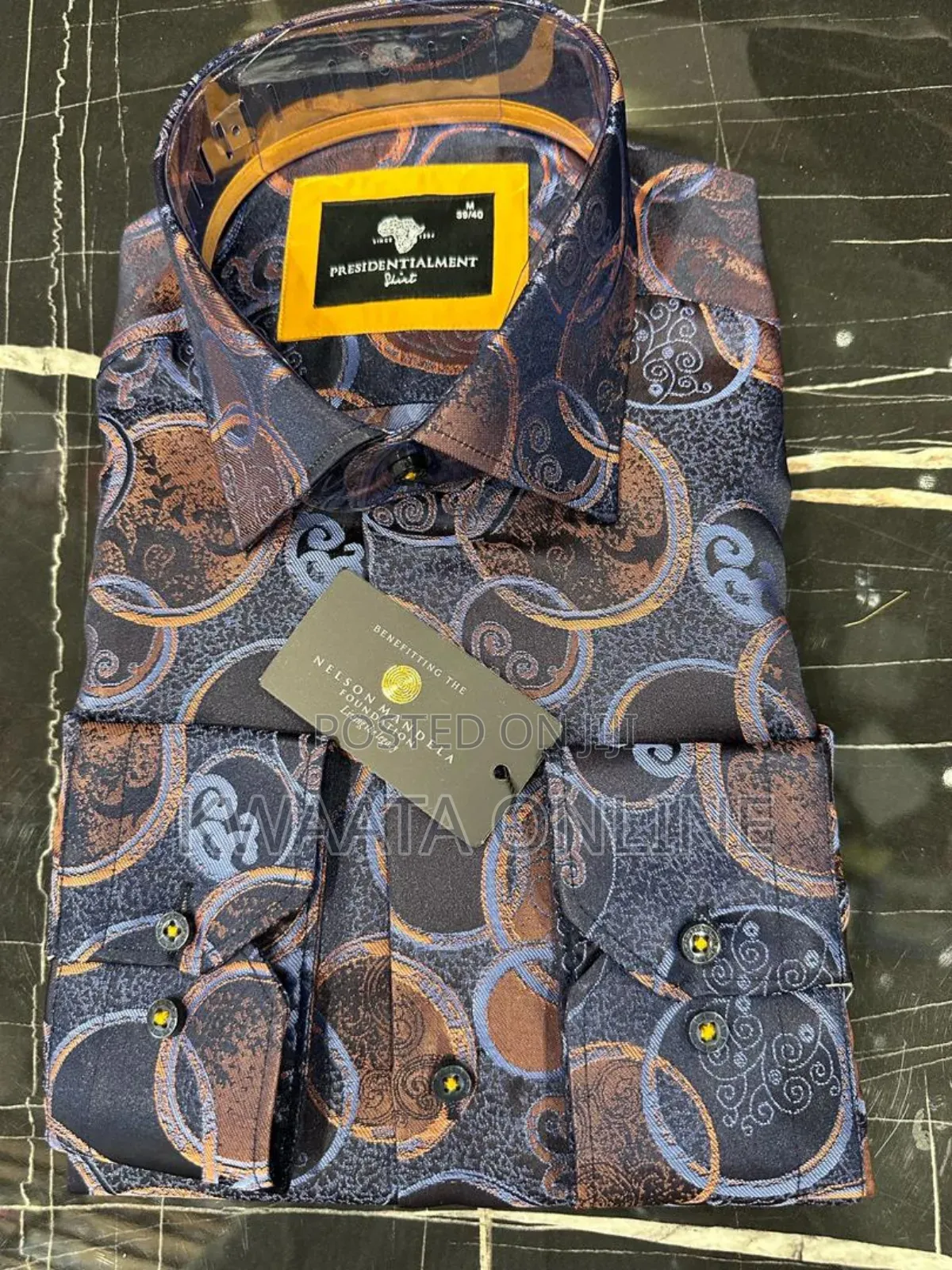 Presidential Shirt Premium High-Quality Paisley-Print Shirt