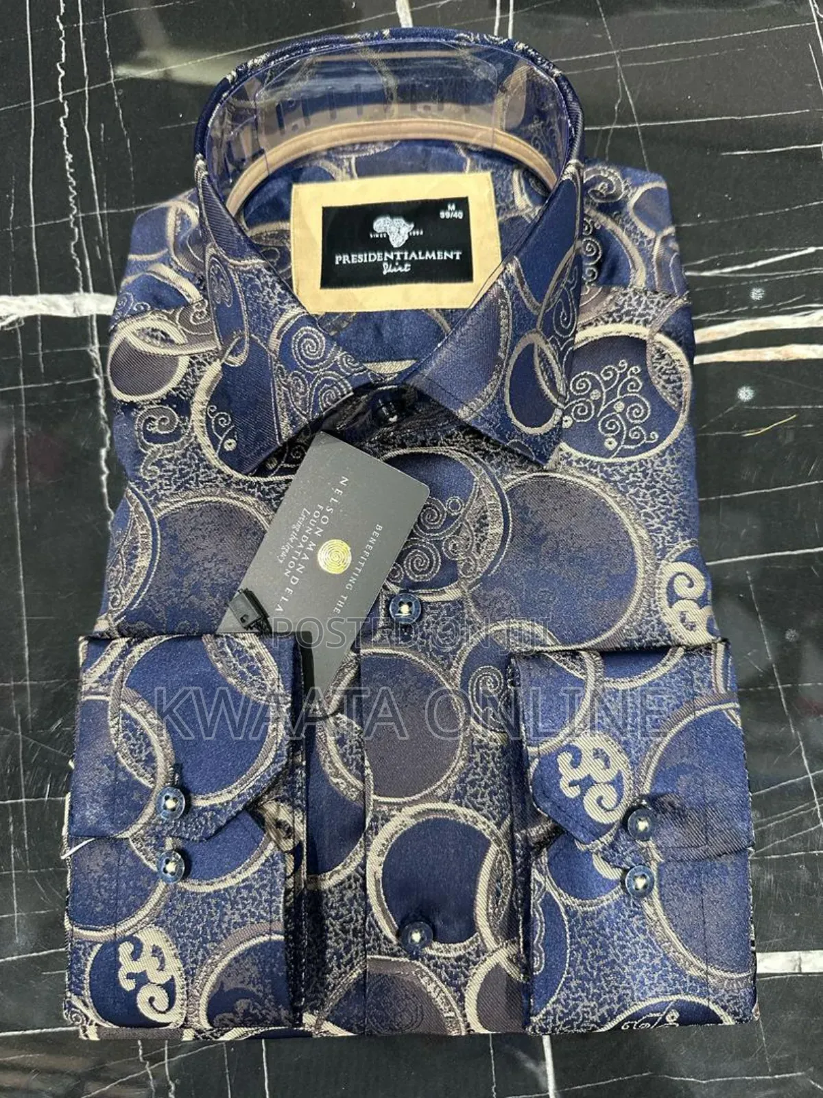 Presidential Shirt Premium High-Quality Paisley-Print Shirt
