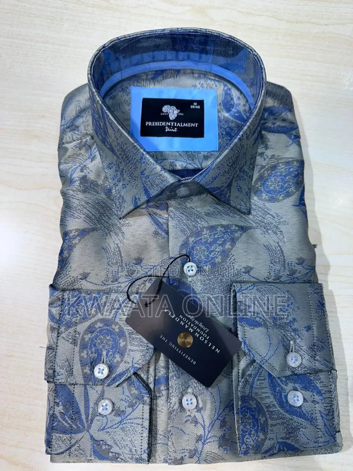 Presidential Shirt Premium High-Quality Paisley-Print Shirt