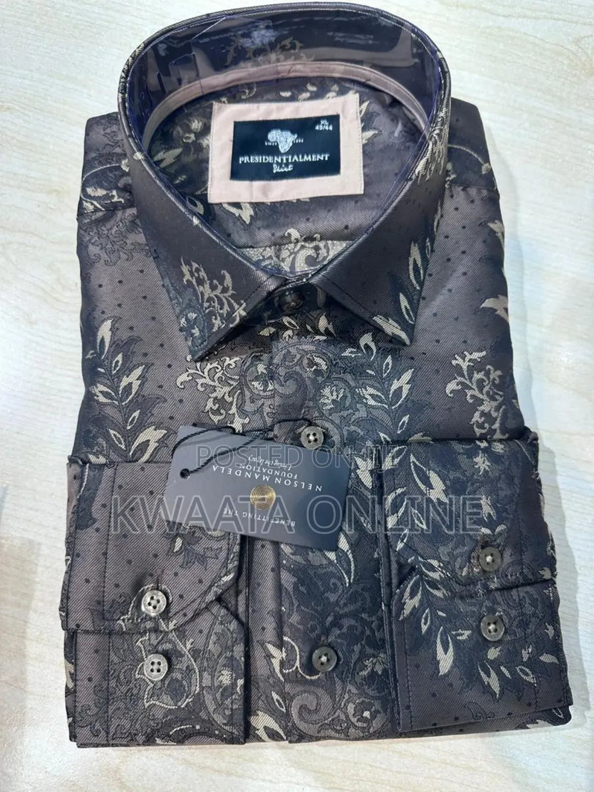 Presidential Shirt Premium High-Quality Paisley-Print Shirt