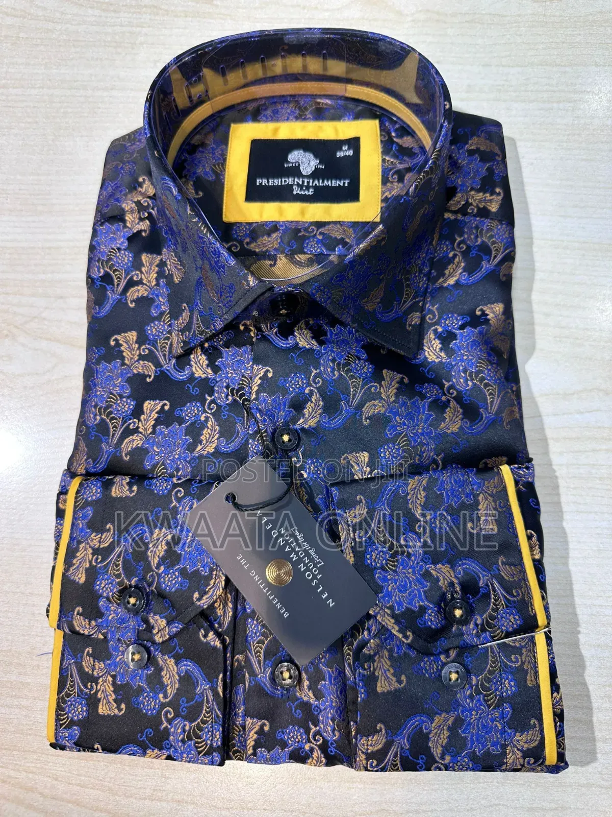 Presidential Shirt Premium High-Quality Paisley-Print Shirt