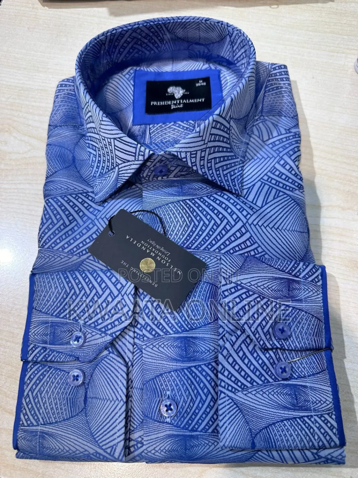 Presidential Shirt Premium High-Quality Paisley-Print Shirt
