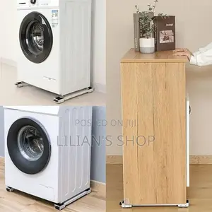 Two Very Strong Adjustable Mobile Washing Machine Stand
