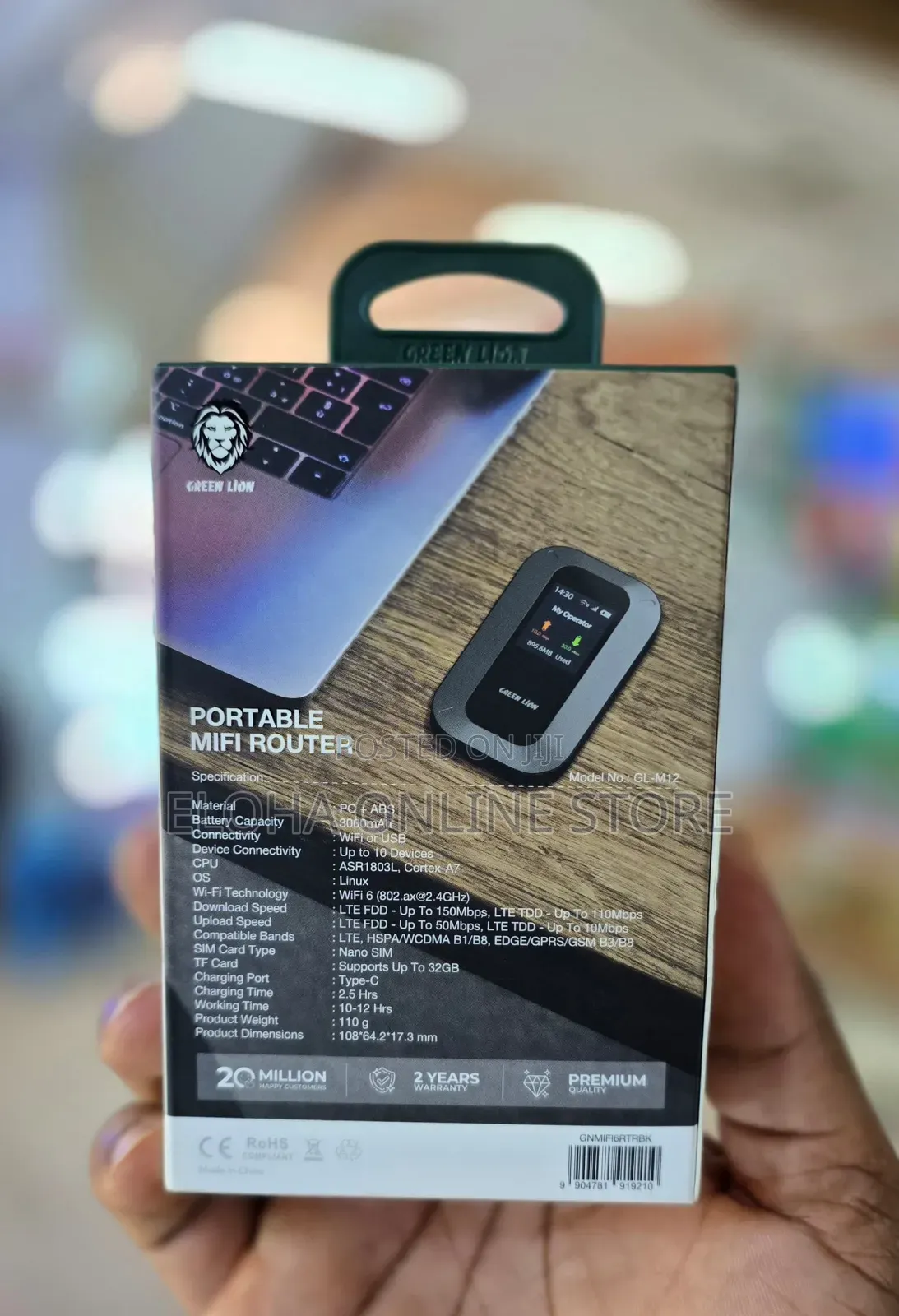 Green Lion Portable Mifi Wifi 6 Router