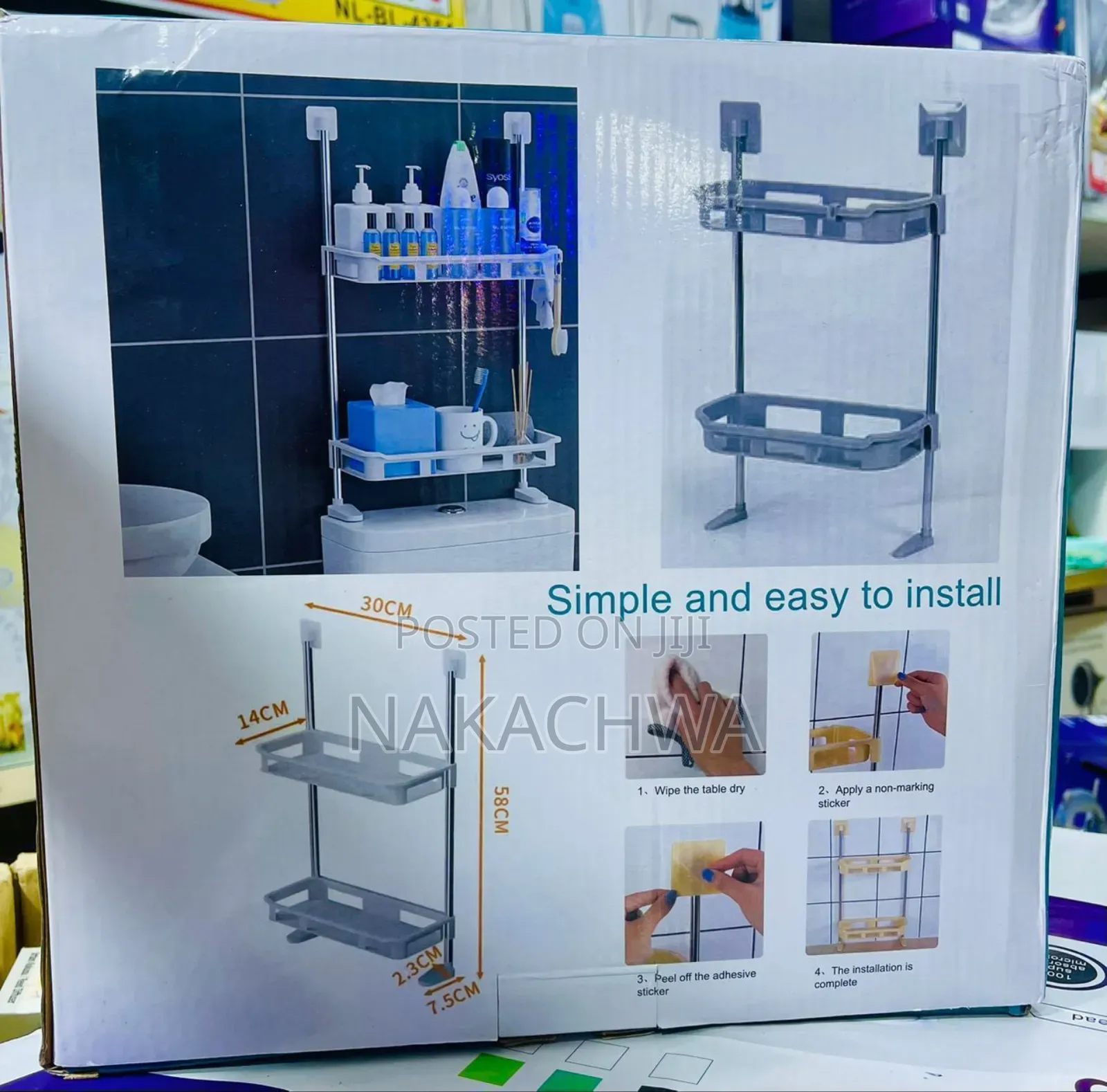 Bathroom Organizer Over the Toilet Storage Shelf