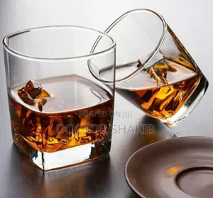 Unique Square Shaped Whisky Glasses - 12pcs