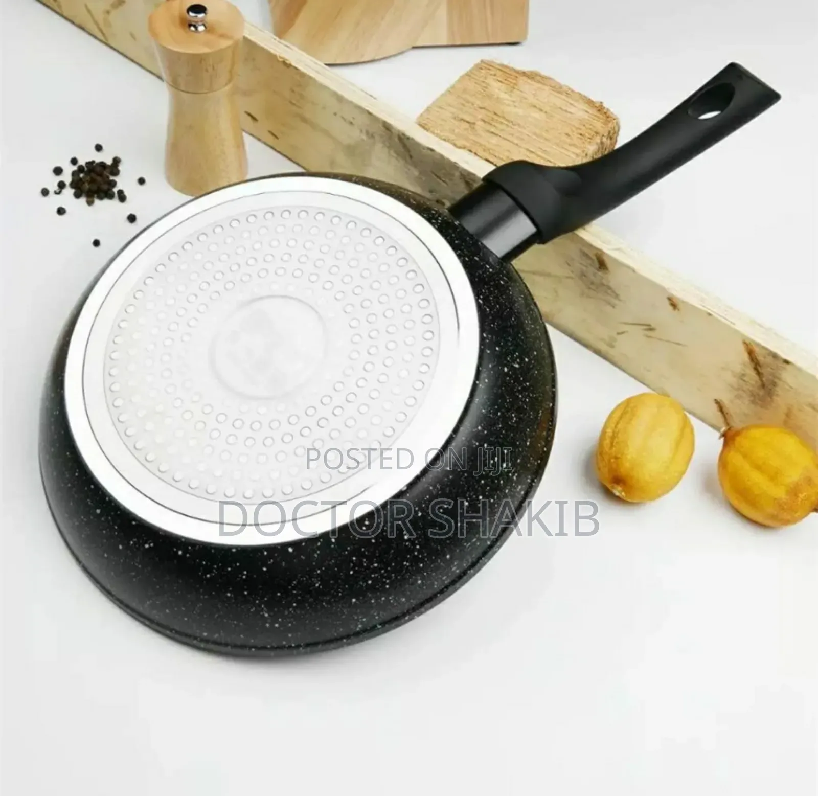 Non-Stick Marble Coating Aluminum Deep Frying Pan