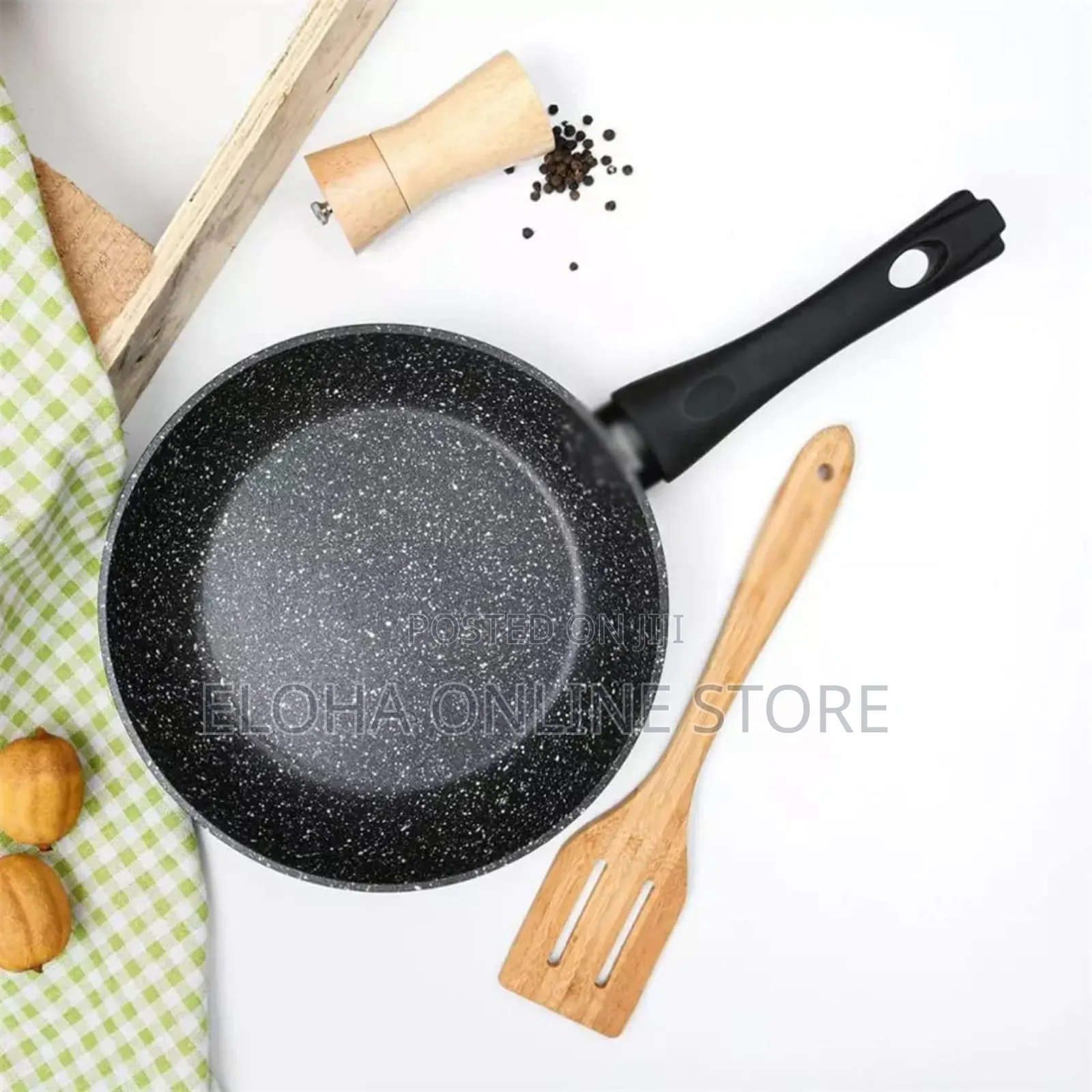 Non-Stick Marble Coating Aluminium Deep Frying Pan