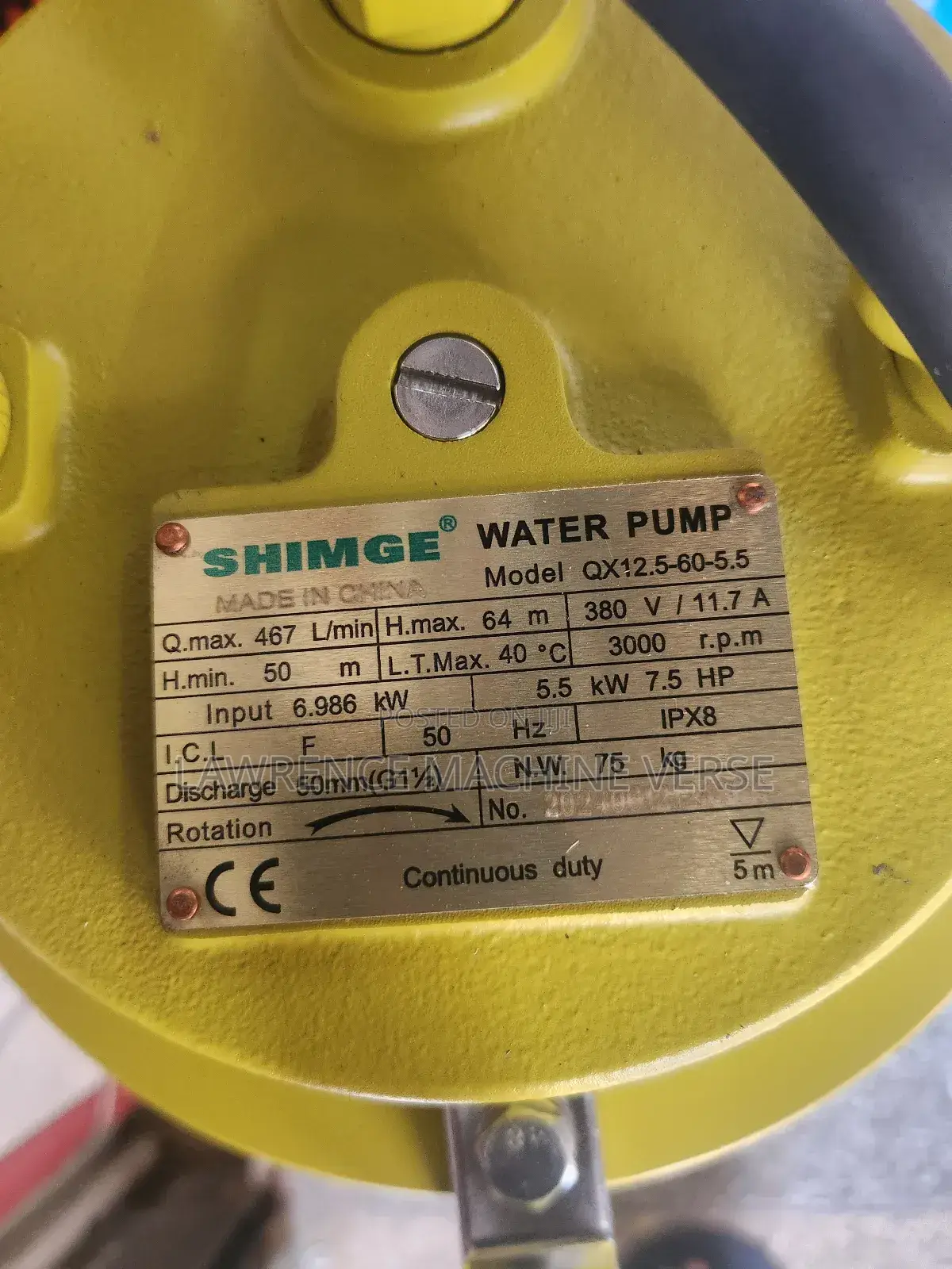 Submersible Water Pump 64m Three Phase