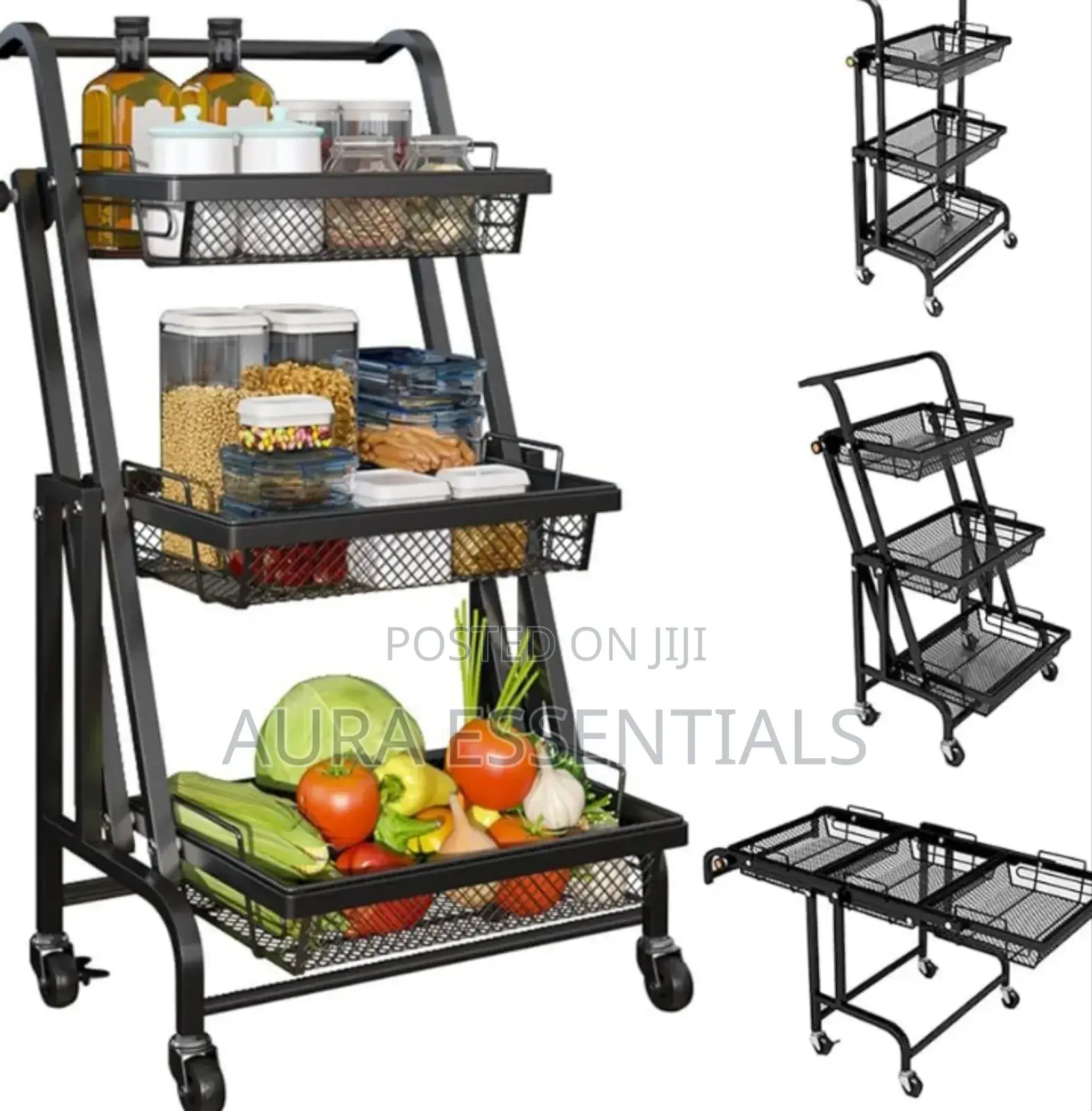 Metal Utility Rolling Trolley
