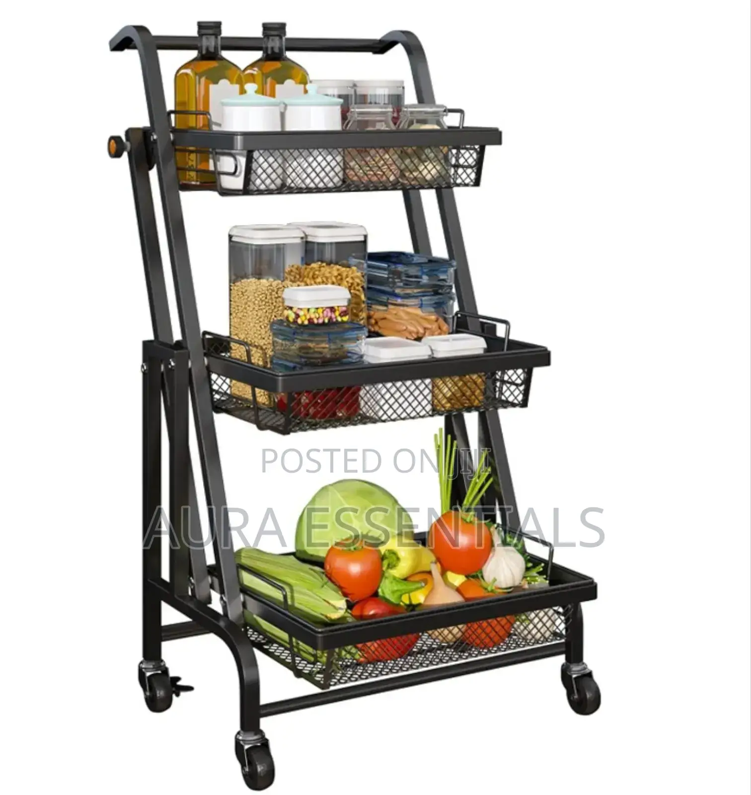 Metal Utility Rolling Trolley