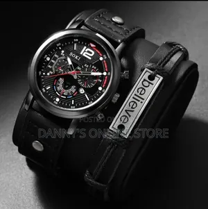 Photo - Men's and Women's Quartz Watch 2 Piece Casual, Large Digital