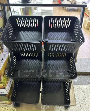 6-tier Metal Storage Baskets Kitchen Cart Fruits, Vegetables