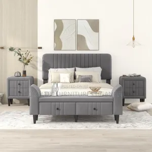 American Design Fabric Upholstery Bed
