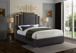Photo - Golden Puzzled Upholstered Bed