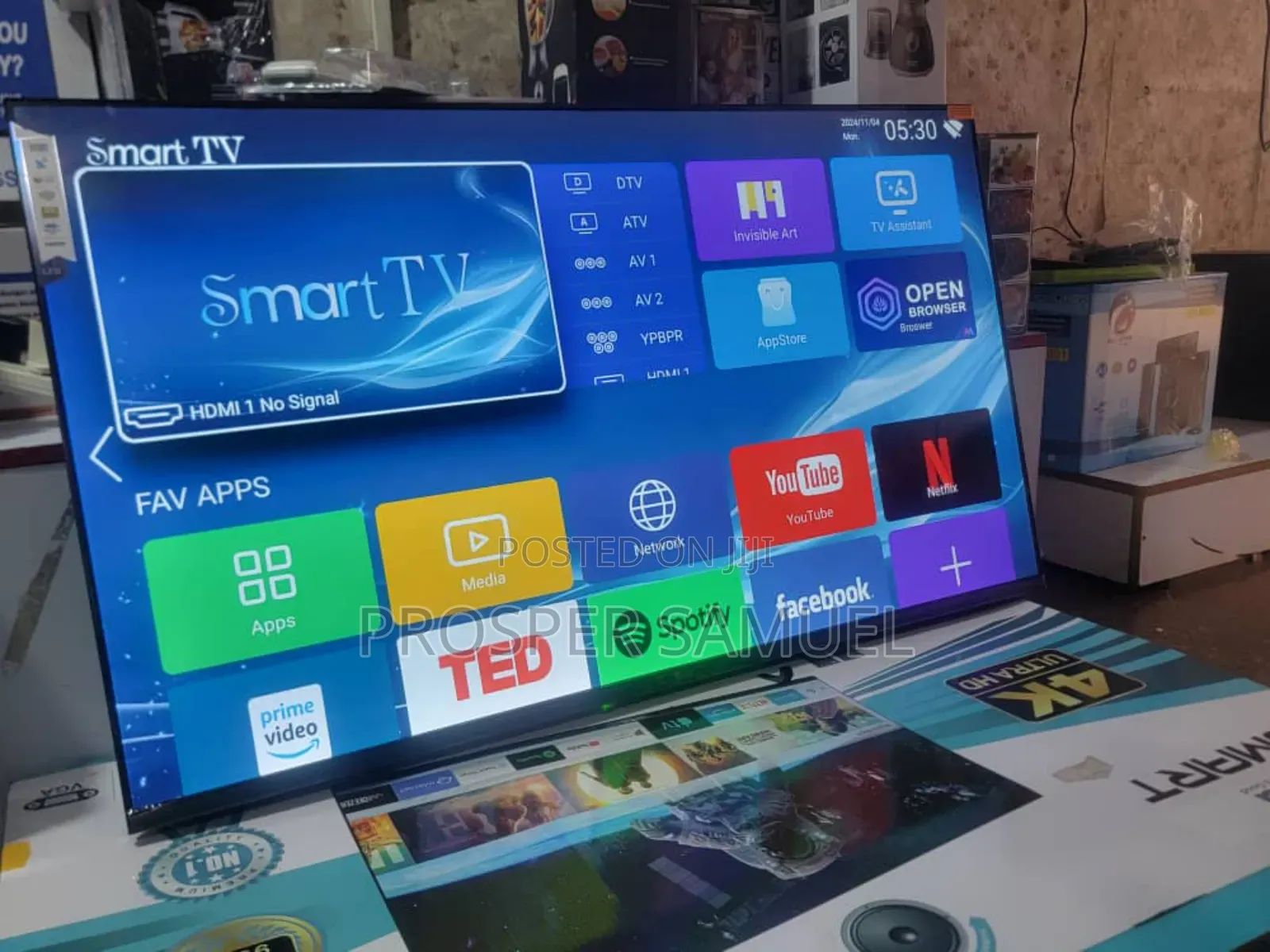 60 Inches Digital Smart Flat Screen Uhd4k Frameless