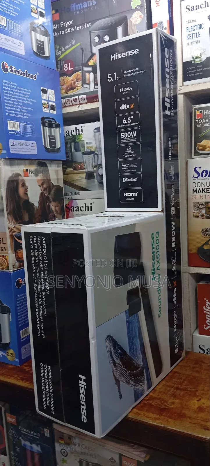 Hisense Hs5100 5.1 Channel Soundbar With Wireless Subwoofer.