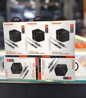 Porodo 25w Universal Travel Multi Port Quick Charger