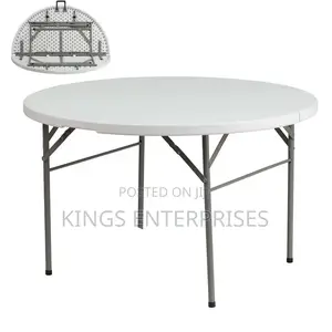 Round Portable and Foldable Table