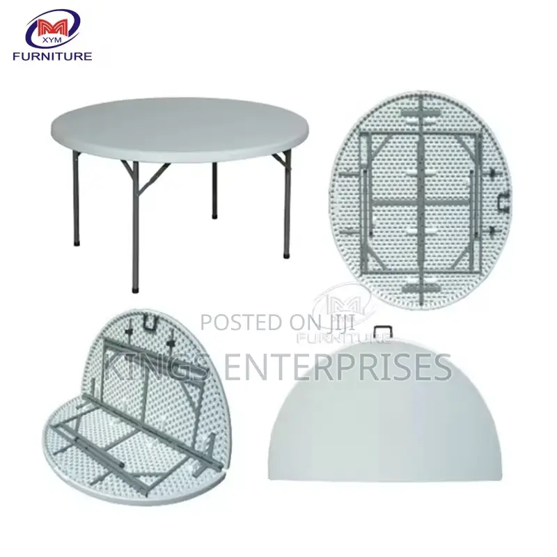 Foldable Portable Round Picnic Table