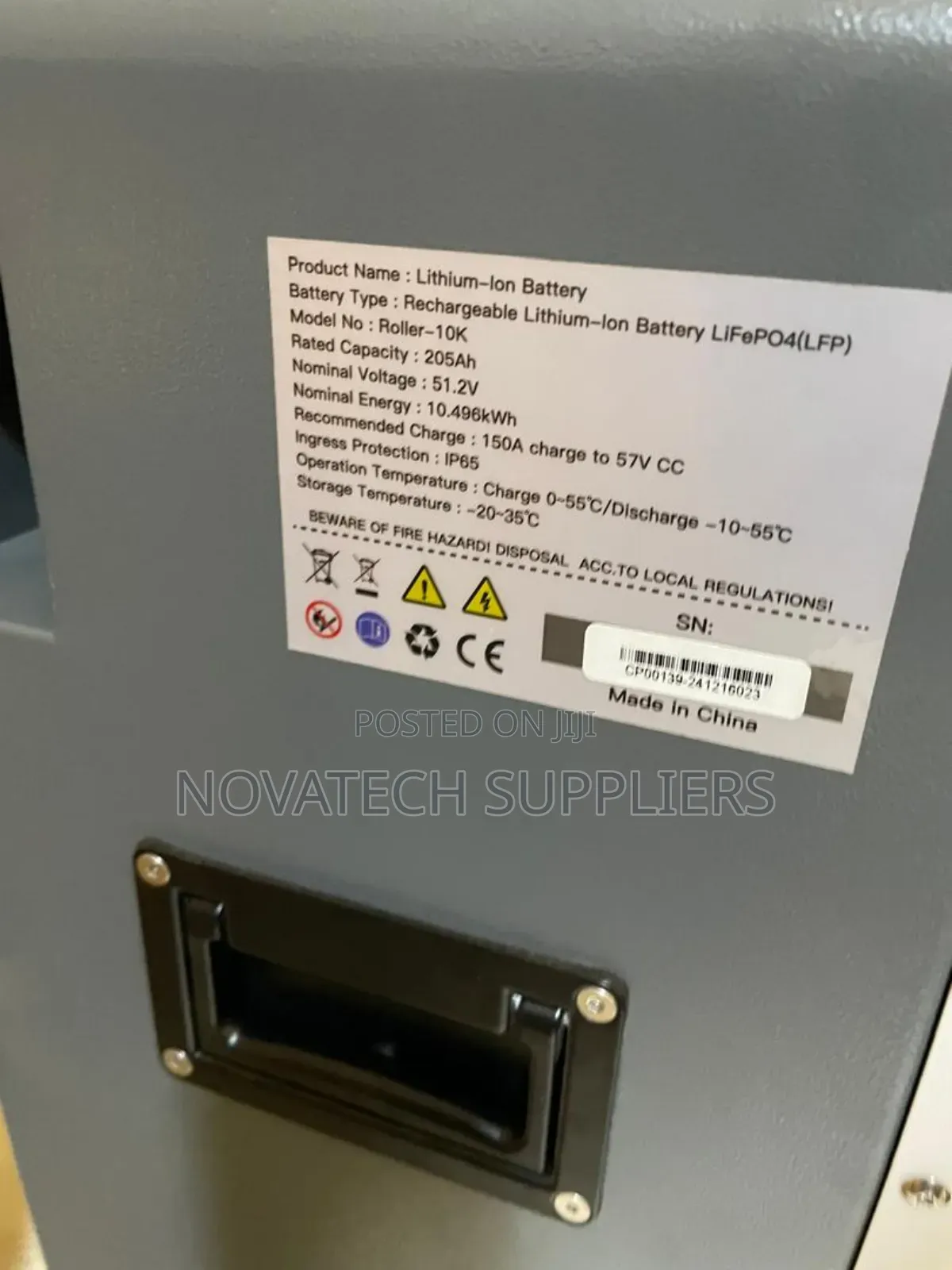 10kwh 205ah Original Lithium Ion Phosphate Battery Vumk