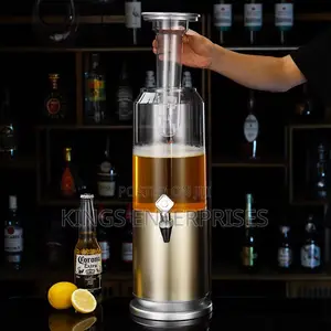Lighting Round Beer and Beverage Dispenser
