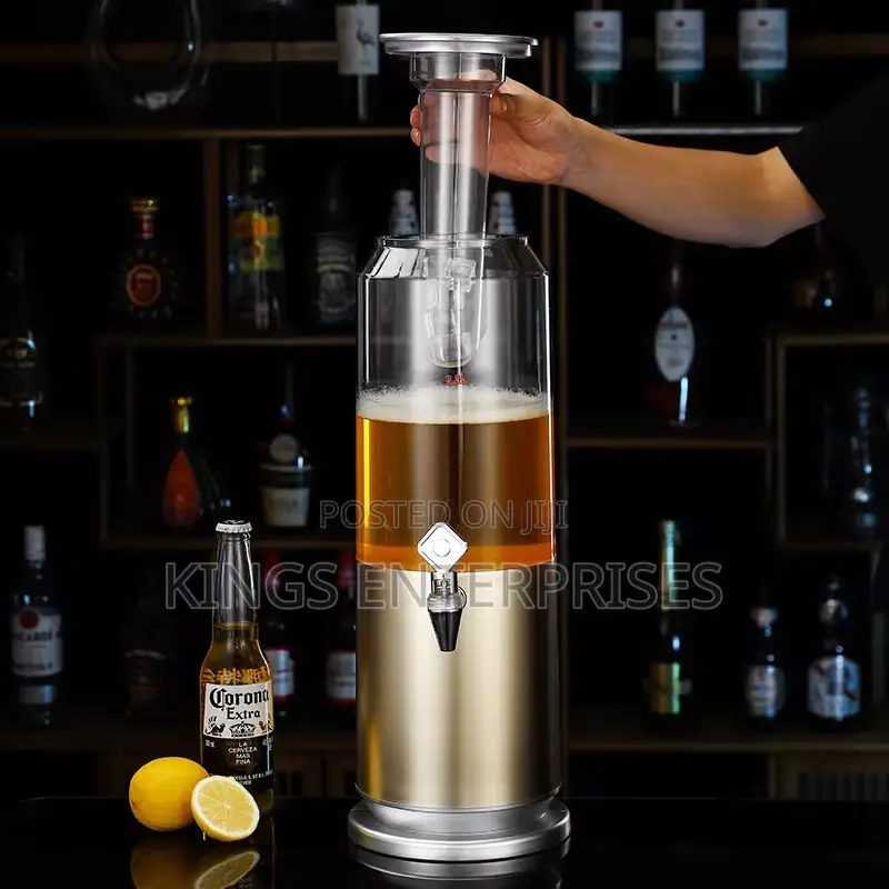 Lighting Round Beer and Beverage Dispenser