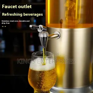 Lighting Round Beer and Beverage Dispenser