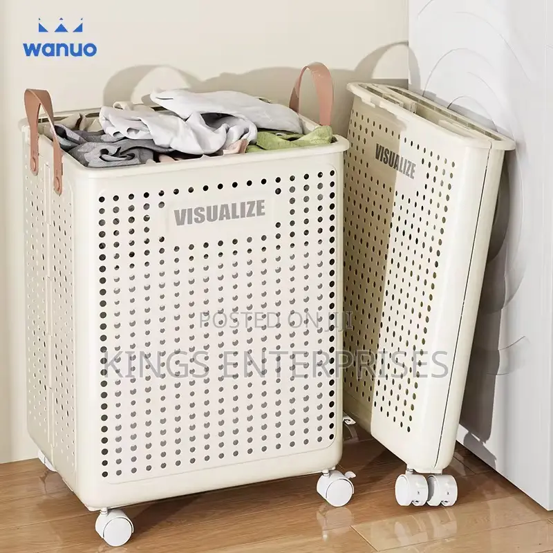 Foldable Laundry Basket With Wheels