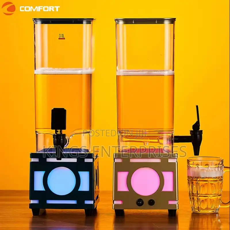 Juice and Beverage Dispenser With Lights