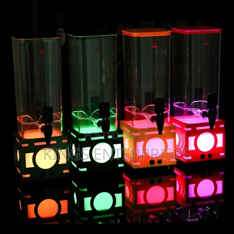Juice and Beverage Dispenser With Lights