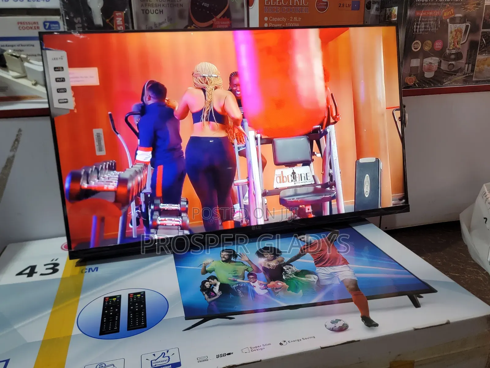 43 Led Lg Digital Flat Screen Flameless.