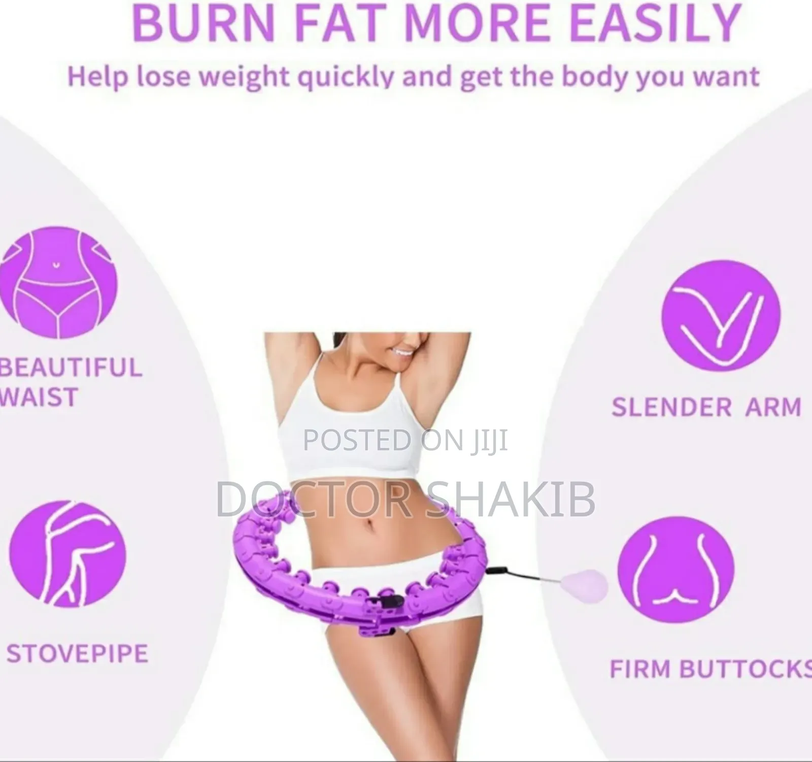 Flexible Smart Weight Waist Detachable Hoop