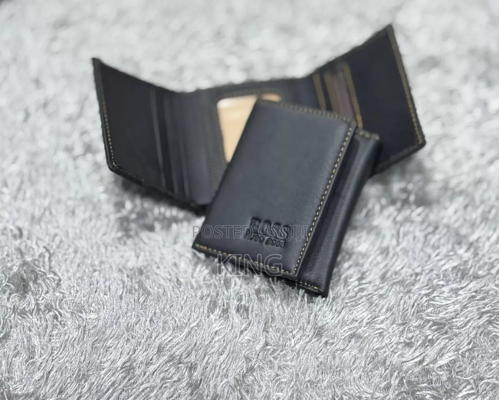 Long Pure Leather Wallet
