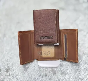 Long Pure Leather Wallet