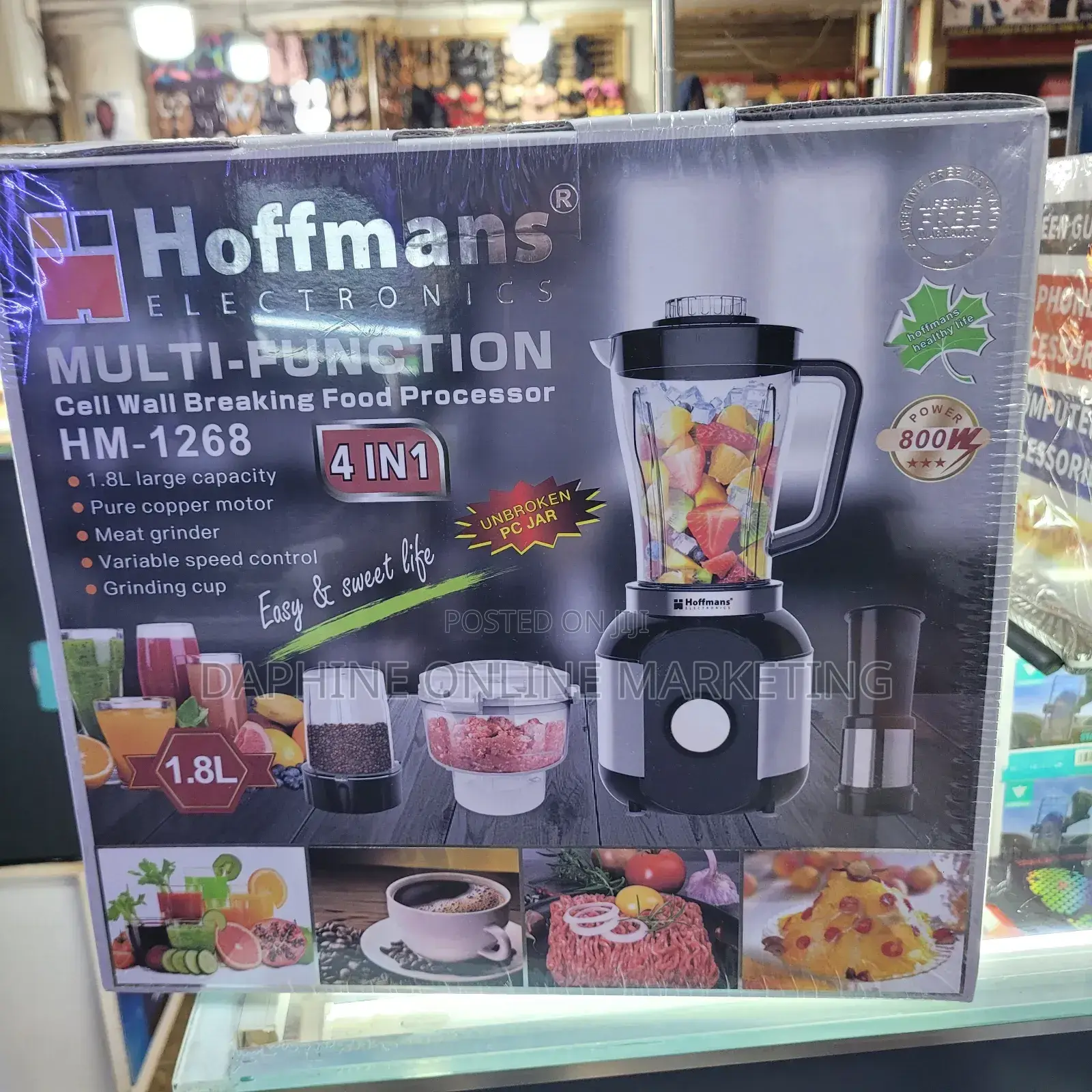4 in 1 Hoffmans Multi-Function Food Processor