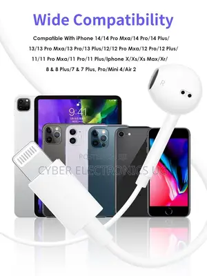 Wired Earphones for iPhone Earbuds With Lightning Connector