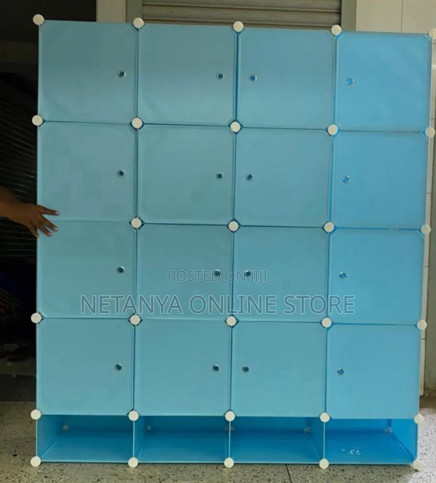 4 Columns Durable Modern Plastic Wardrobe