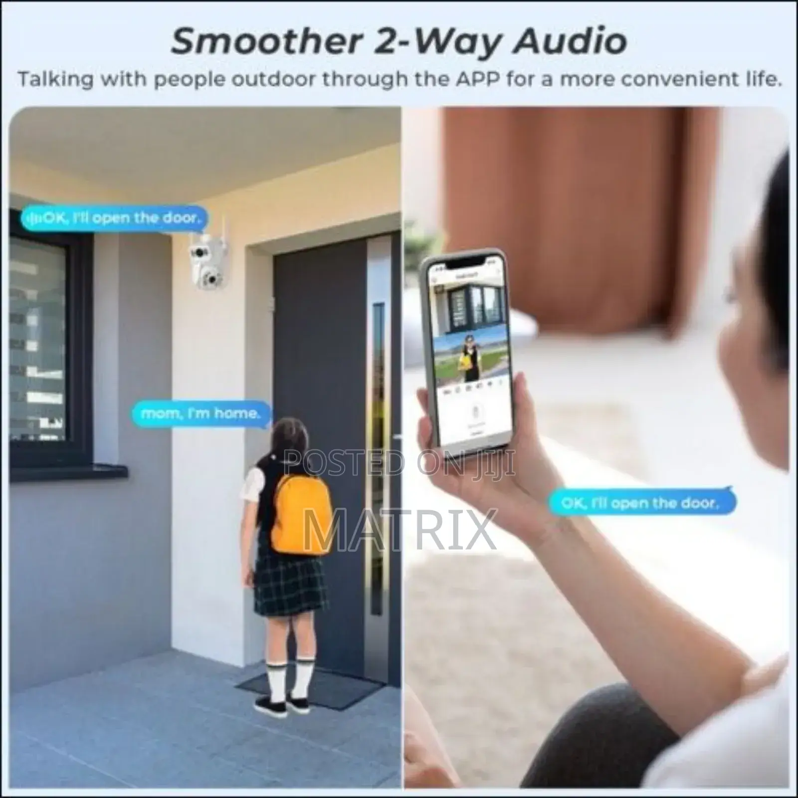 Dual Lens Network Camera Zoom Dual Lens Outdoor Wifi Camera