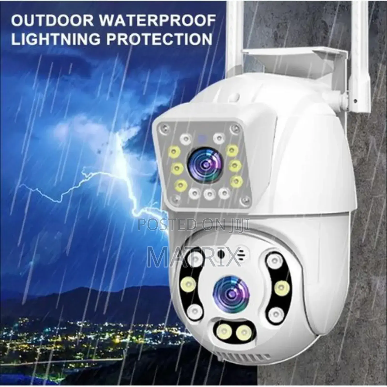 Dual Lens Network Camera Zoom Dual Lens Outdoor Wifi Camera