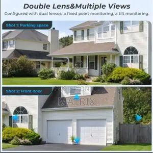 Dual Lens Network Camera Zoom Dual Lens Outdoor Wifi Camera