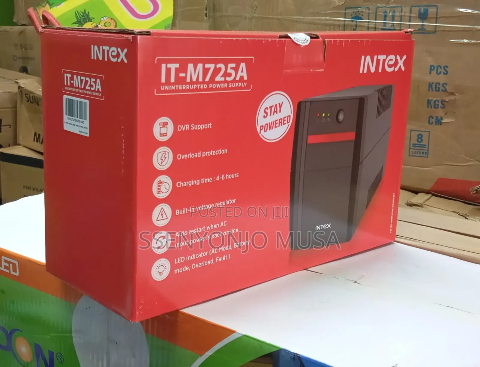 Intex Portable Backup Battery It-M725a 390w Ups With Long