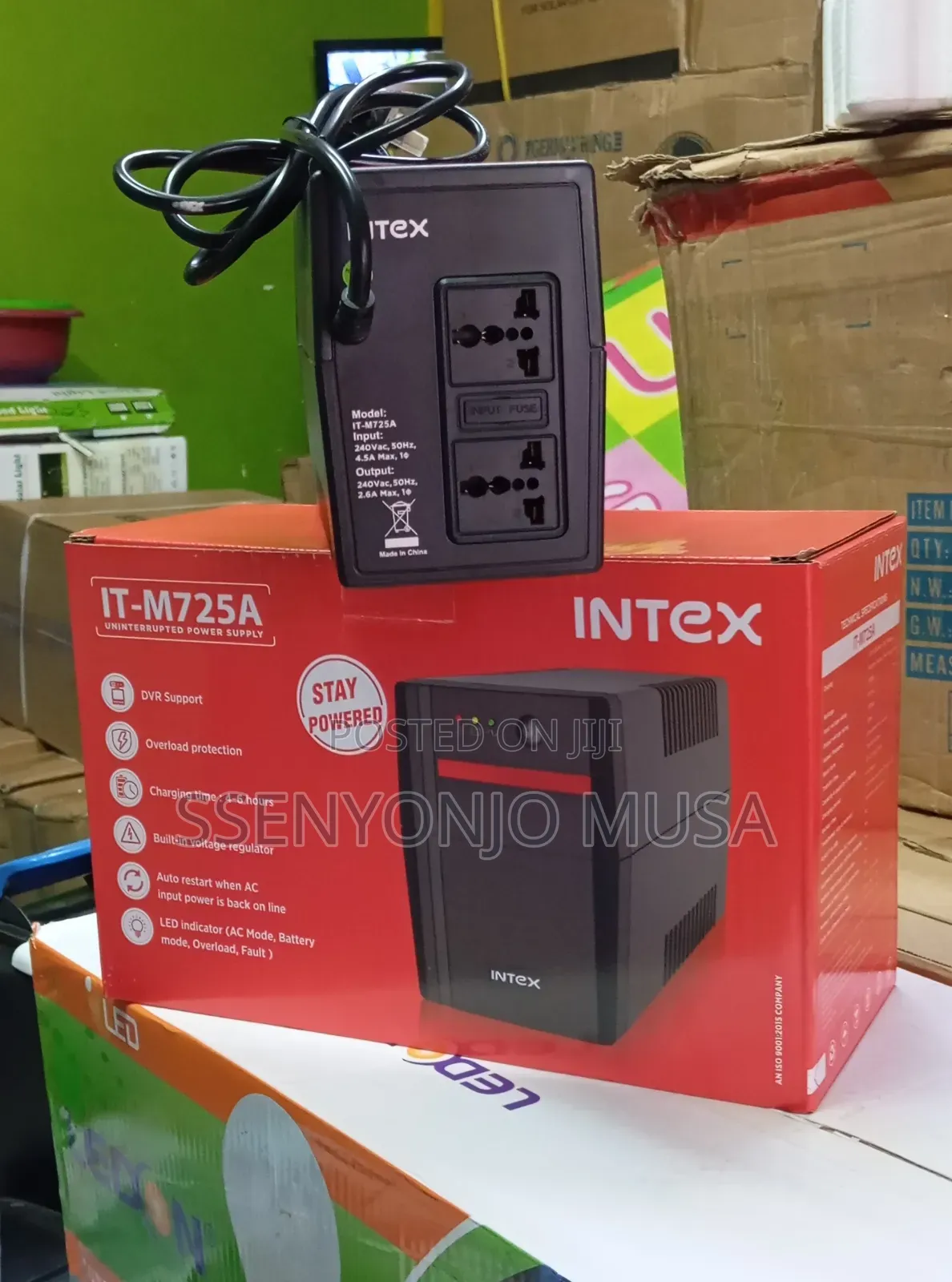 Intex Portable Backup Battery It-M725a 390w Ups With Long