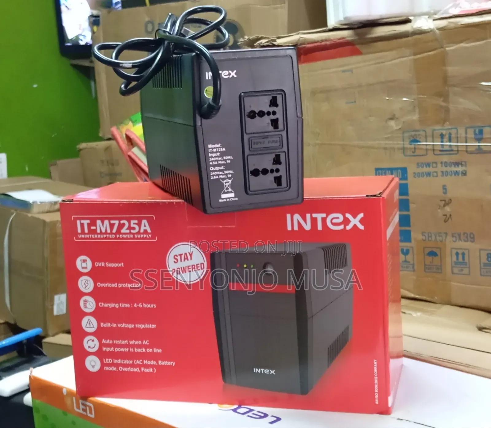 Intex Portable Backup Battery It-M725a 390w Ups With Long