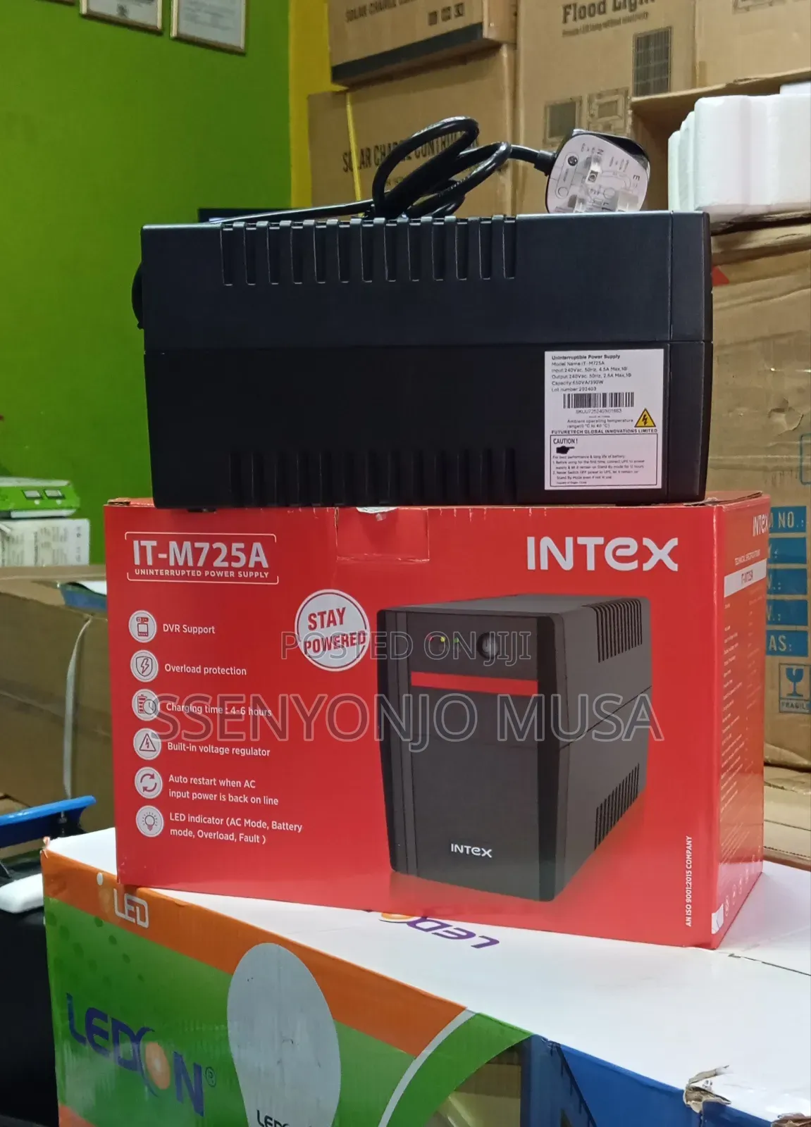 Intex Portable Backup Battery It-M725a 390w Ups With Long
