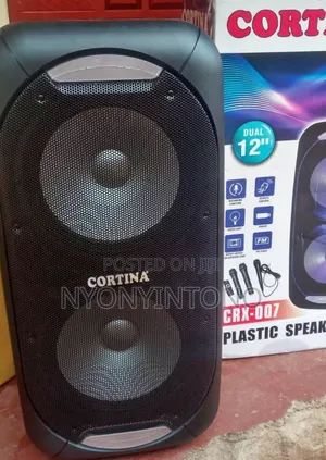 Photo - Cortina 12" Rechargeable Bluetooth Speaker, 2 +1 Microphones